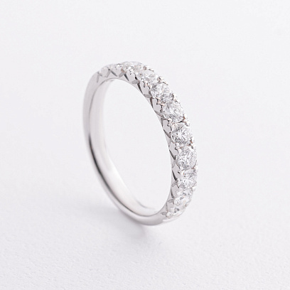 Золота каблучка "Сердечки" з діамантами кб0515cha