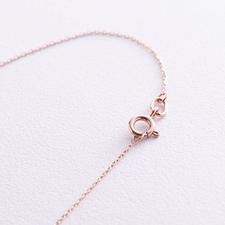 Колье "Крестик" в красном золоте кол01705 от ювелирного магазина Оникс - 5