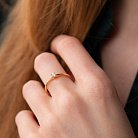 Помолвочное золотое кольцо с бриллиантом кб0403z от ювелирного магазина Оникс - 3