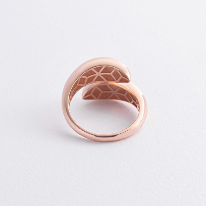 Каблучка "Rosemarie" у червоному золоті к08260 №3