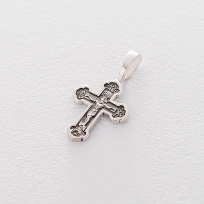 Серебряный православный крестик 132704