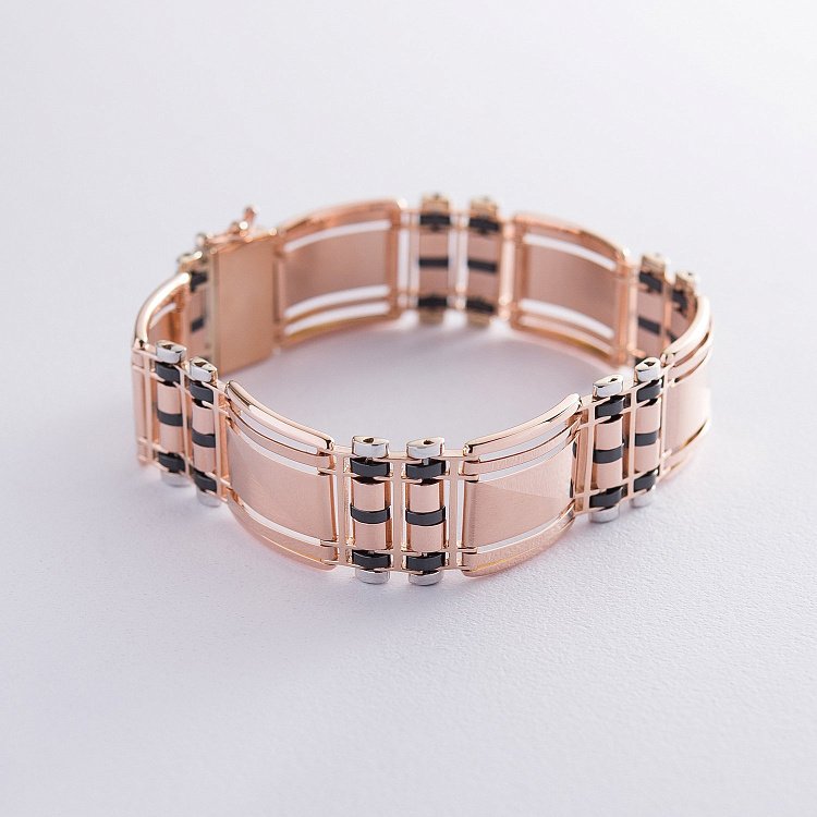 Чоловічий золотий браслет б04346 від ювелірного магазину Онікс - 2