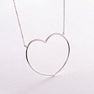 Срібне кольє "Серце" 181235 от ювелирного магазина Оникс