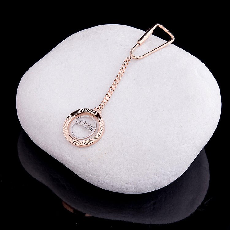 Золотой брелок "Porsche-Порше" бр00023 от ювелирного магазина Оникс - 1