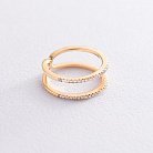 Кольцо с бриллиантами в желтом золоте 164443ch от ювелирного магазина Оникс