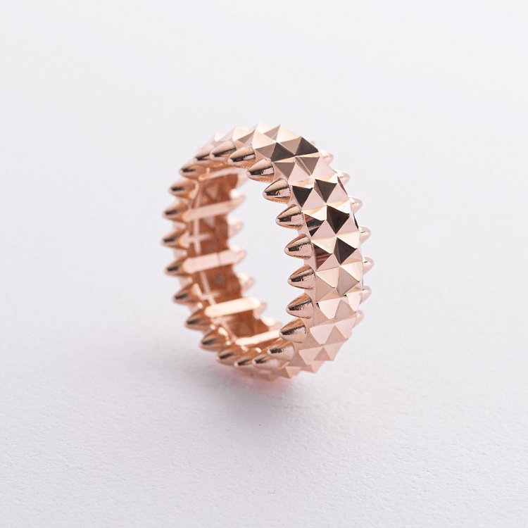 Каблучка "Pauline" в червоному золоті к08269 від ювелірного магазину Онікс