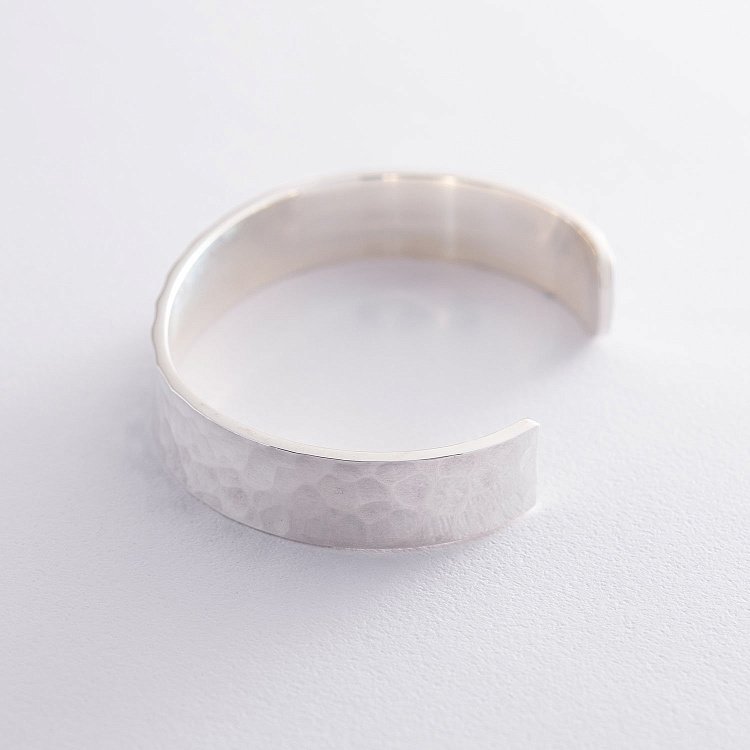 Жорсткий браслет ручної роботи зі срібла 141435 від ювелірного магазину Онікс - 7