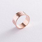 Золотое кольцо "Love" к05832 от ювелирного магазина Оникс - 2