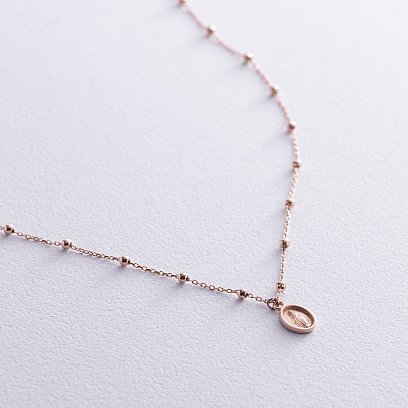 Колье "Розарий" в красном золоте кол02213 №5