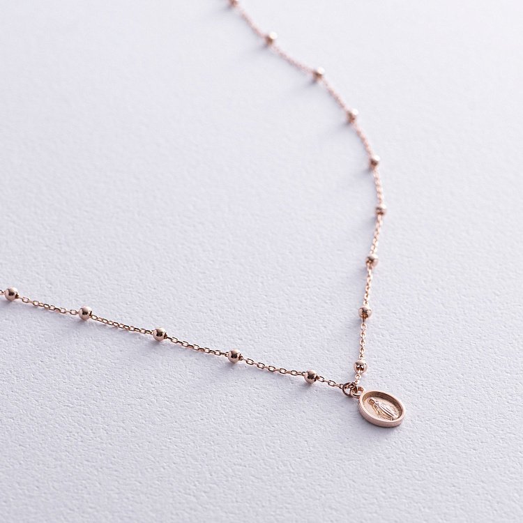 Колье "Розарий" в красном золоте кол02213 от ювелирного магазина Оникс - 4