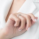 Помолвочное кольцо в белом золоте (бриллиант) кб06315 от ювелирного магазина Оникс - 1