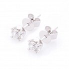 Золоті сережки-гвоздики з діамантами сб0218cha от ювелирного магазина Оникс