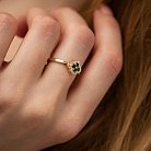 Золотое кольцо "Клевер" с бриллиантами 233973122 от ювелирного магазина Оникс - 2