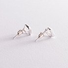 Срібні сережки - пусети "Сердечка" 123061 от ювелирного магазина Оникс - 2