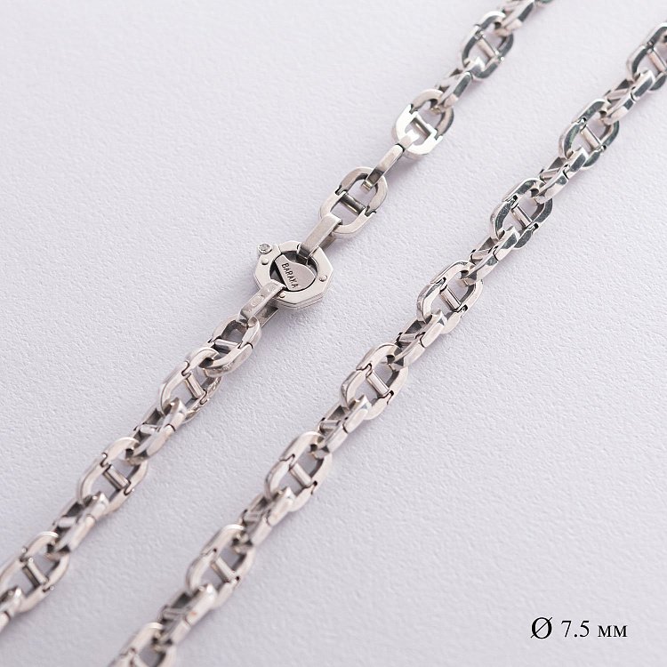 Мужская серебряная цепочка (0.75 см) Ц0019/1р Мужская серебряная цепочка (0.75 см) Ц0019/1р от ювелирного магазина Оникс