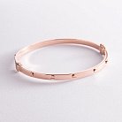 Жорсткий золотий браслет "Love" б02756 от ювелирного магазина Оникс