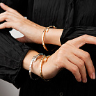 Жорсткий браслет "Змія" у червоному золоті (фіаніти) б05493 от ювелирного магазина Оникс - 4