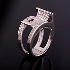 Серебряное кольцо с фианитами "Геометрия" 11682 от ювелирного магазина Оникс - 7