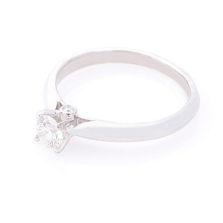 Золота заручальна каблучка з діамантом кб0220ri від ювелірного магазину Онікс - 1