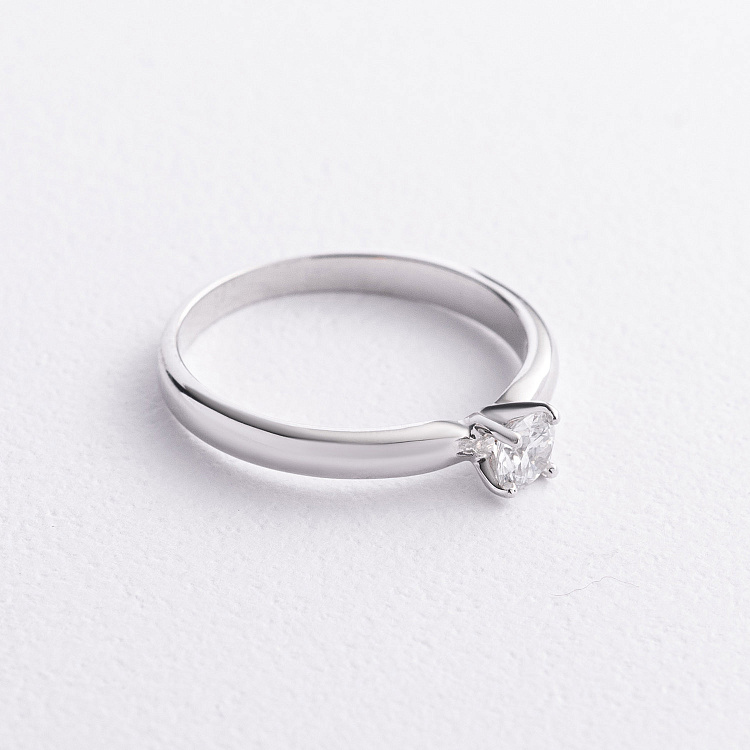 Помолвочное золотое кольцо с бриллиантом кб0697м от ювелирного магазина Оникс - 1