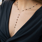 Золоте кольє з хрестиком (фіаніти) кол02594 от ювелирного магазина Оникс - 5