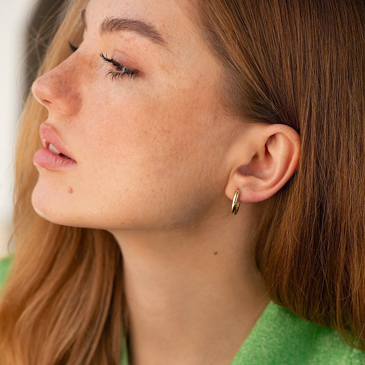 Сережки "Stella" у жовтому золоті с08867 від ювелірного магазину Онікс - 2