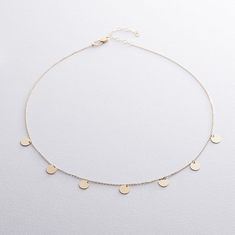 Золоте кольє з монетками кол01442 від ювелірного магазину Онікс - 4