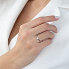 Помолвочное кольцо в белом золоте (бриллиант) MR86452ca от ювелирного магазина Оникс - 3