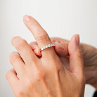 Золота каблучка з діамантами кб0641lg от ювелирного магазина Оникс - 3