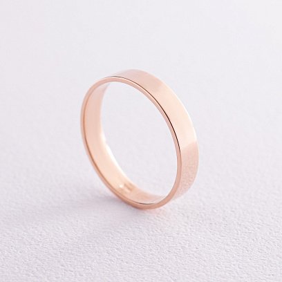 Золота обручка "Американка" (можливе гравіювання) обр00002ш4 №9