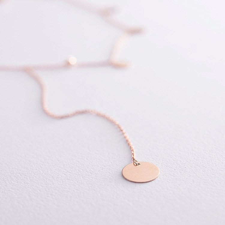 Золотое колье "Капельки" кол01625 от ювелирного магазина Оникс - 4