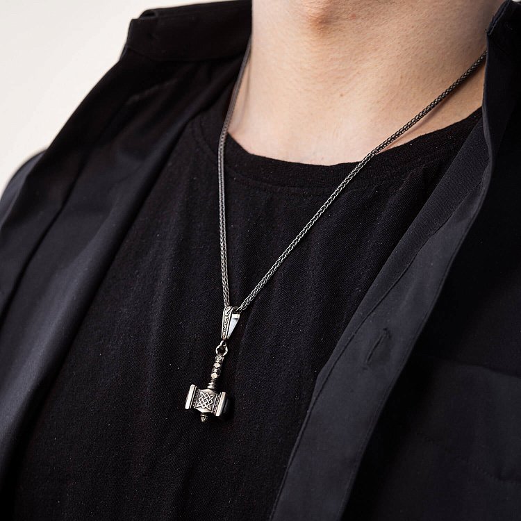 Серебряный кулон "Молот Сварога" 218 от ювелирного магазина Оникс - 13