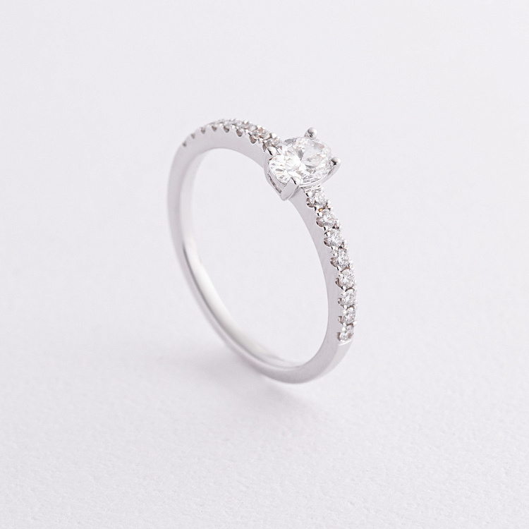 Помолвочное золотое кольцо с бриллиантами кб0601ri от ювелирного магазина Оникс