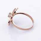 Золотое кольцо "Цветочек" с фианитами к04953 от ювелирного магазина Оникс - 1