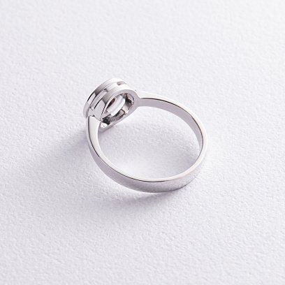 Золота каблучка з чорними діамантами 234521122 №5