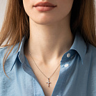 Золотий хрестик (діамант) пб0183ri от ювелирного магазина Оникс - 1