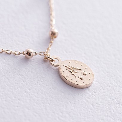 Колье "Розарий" в желтом золоте кол02216 №3