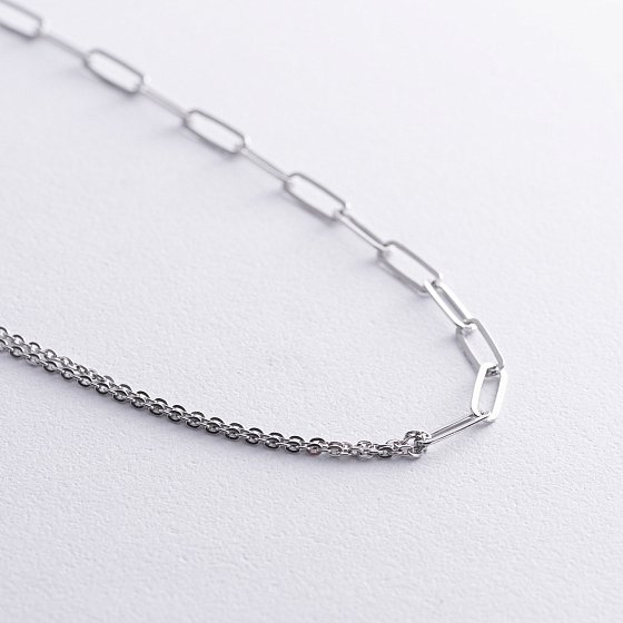 Серебряное колье "Цепочка" 908-01414 №5