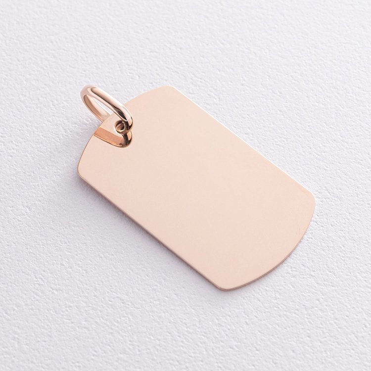 Большой золотой жетон (возможна гравировка) п04062 от ювелирного магазина Оникс