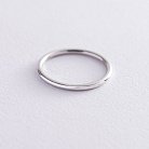 Тонкое кольцо "Минимализм" в белом золоте обр00334 от ювелирного магазина Оникс
