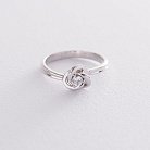 Кольцо с бриллиантом в белом золоте кбд1-002 от ювелирного магазина Оникс