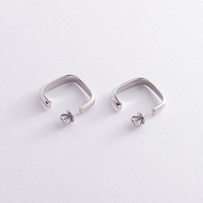 Золотые серьги - пусеты "Ребекка" с08326 №3