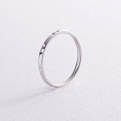 Каблучка "Меган" у білому золоті к07406 №5