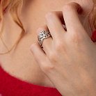 Широкое серебряное кольцо "Helen" 7217 от ювелирного магазина Оникс - 1