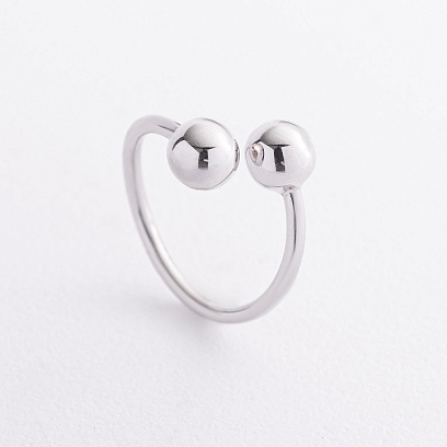 Серебряное кольцо "Шарики" 901-01620
