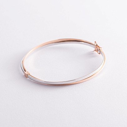 Жорсткий золотий браслет б04785 №5