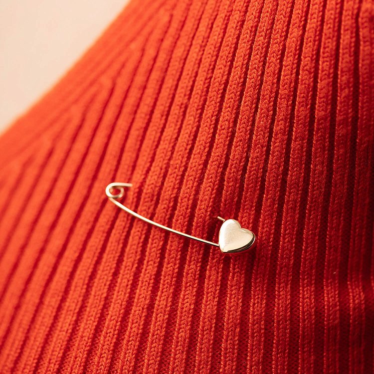 Золота шпилька "Сердечко" зак00352 від ювелірного магазину Онікс - 1