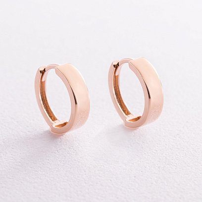 Золотые серьги - кольца с07728