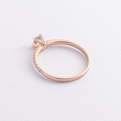 Помолвочное золотое кольцо с бриллиантами 245361321 №3