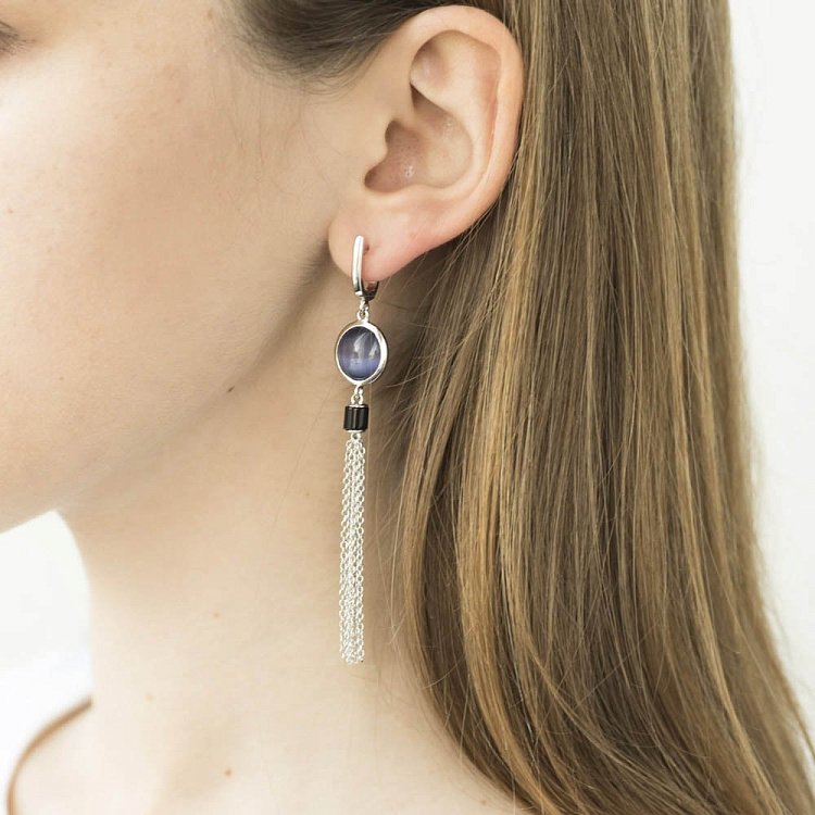 Срібна каблучка (ім.улексит) 112100 від ювелірного магазину Онікс - 3